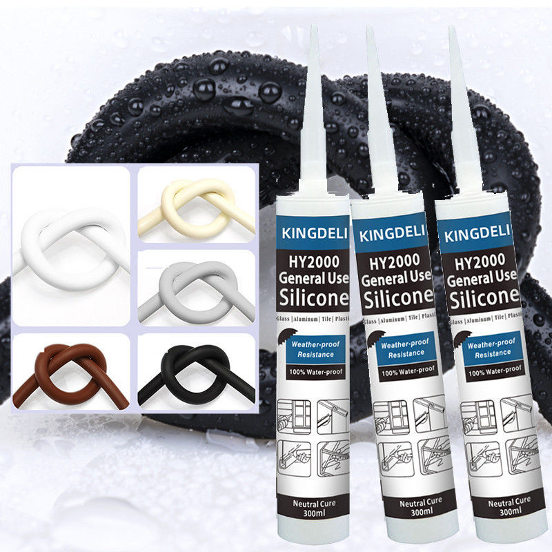 Vielseitiges neutrales Silikon-Dichtungsmittel, klarer Silikon-Kleber für GlasuVbeständiges