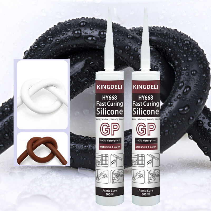 Aquarium-Glassilikon-Dichtungsmittel, klarer wasserdichter Silikon-Kleber mit Grey Black Color